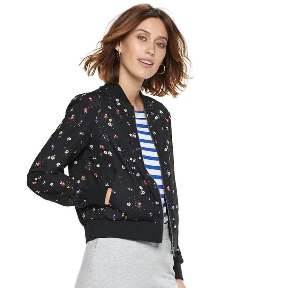 PopSugar Floral Bomber Jacket